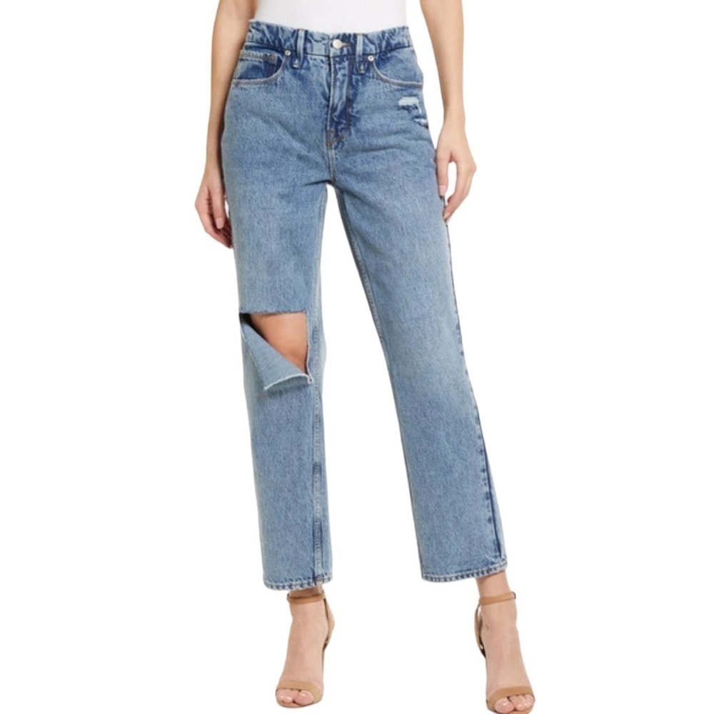 Good American 90s Duster Straight Leg Jeans Size 10
